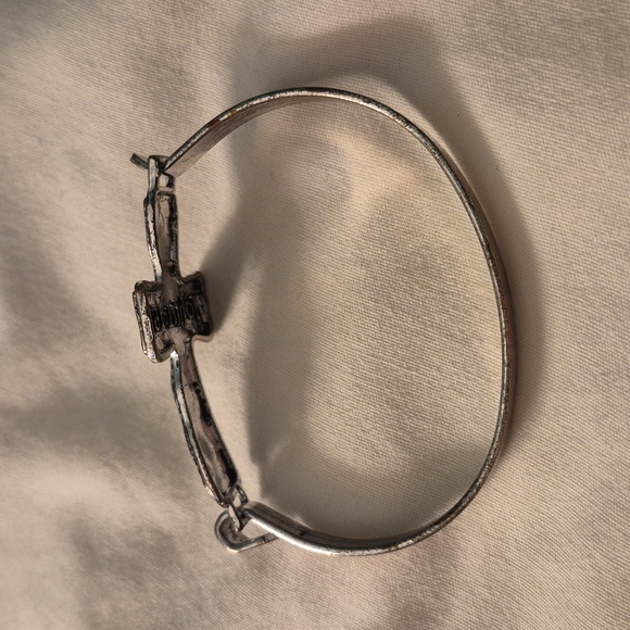 Silver‎ Cross Bracelet with John 3:16 - Picture 3 of 4